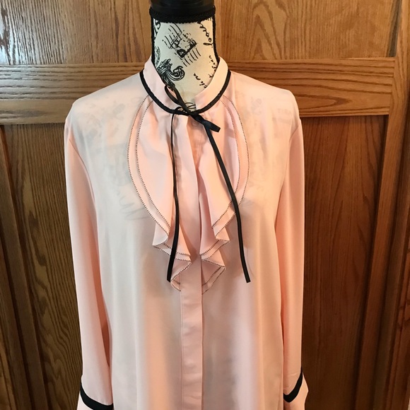 7th Avenue New York and Company Design Studio Long Sleeve Blouse Size Large - Picture 5 of 8